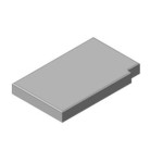 Betonová/žárobetonová deska spodní, levá KV IMPRESSION 3G 70.50.14 